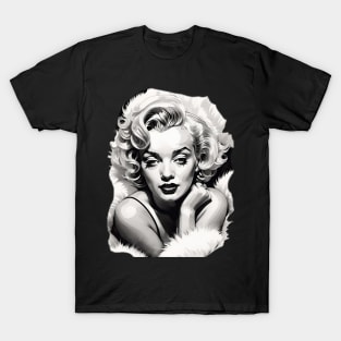 Marilyn Monroe Illustration Fanart T-Shirt